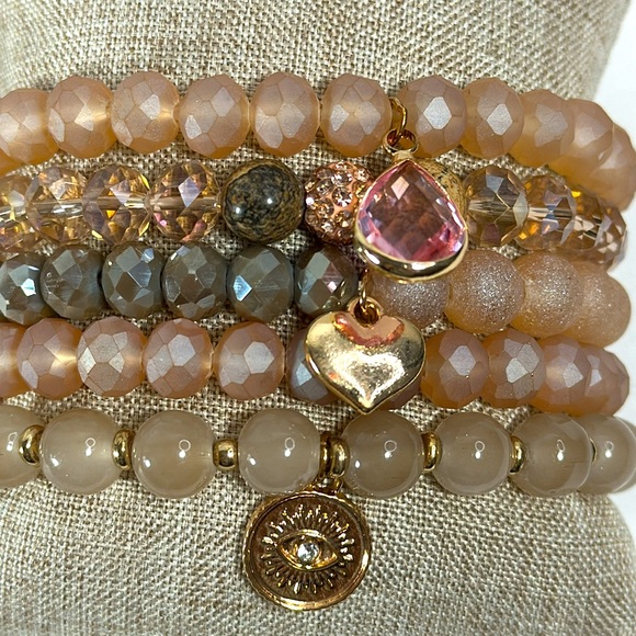 Nicole Miller Set of 5 Stretch Bracelets - Picture 5 of 5